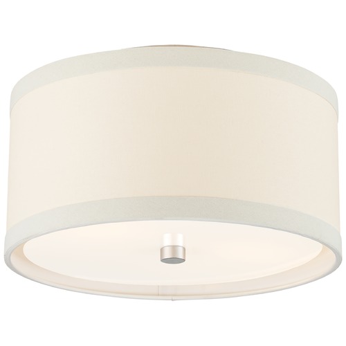 Visual Comfort Signature Collection Kate Spade New York Walker Flush Mount in Silver by Visual Comfort Signature KS4070BSLL