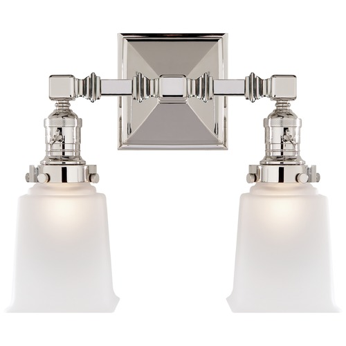 Visual Comfort Signature Collection E.F. Chapman Boston 2-Light in Polished Nickel by Visual Comfort Signature SL2942PNFG