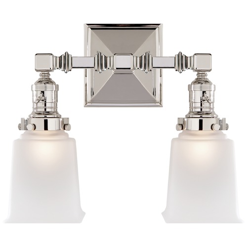 Visual Comfort Signature Collection E.F. Chapman Boston 2-Light in Polished Nickel by Visual Comfort Signature SL2942PNFG