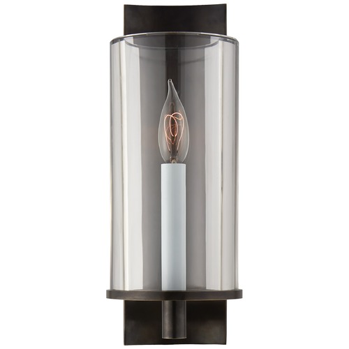 Deauville Single Sconce in Bronze with Clear Glass by Visual Comfort Signature