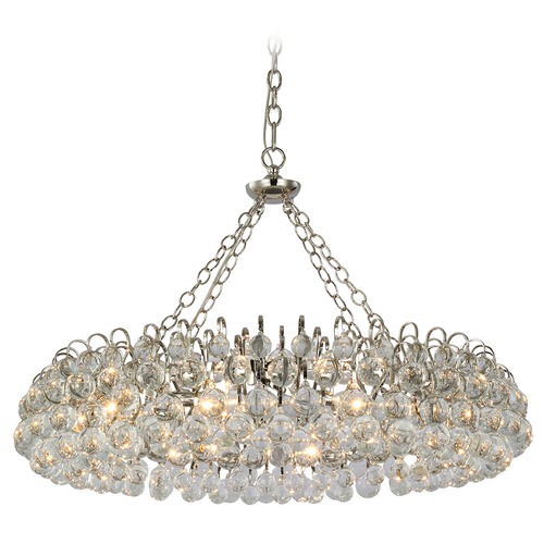 Visual Comfort Signature Collection Aerin Bellvale Large Chandelier in Polished Nickel by Visual Comfort Signature ARN5118PNCG