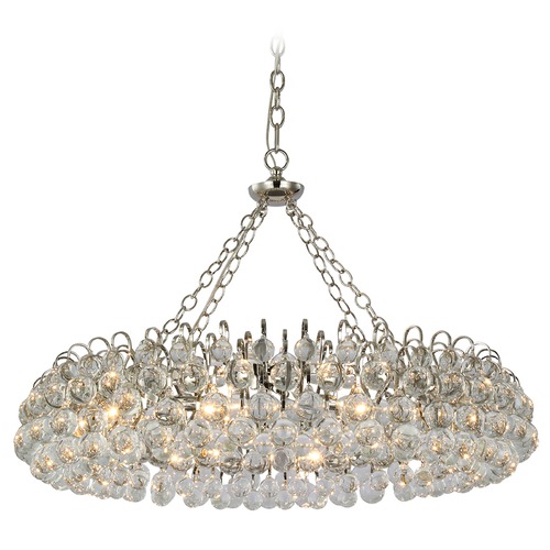 Aerin Bellvale Large Chandelier in Polished Nickel by Visual Comfort Signature