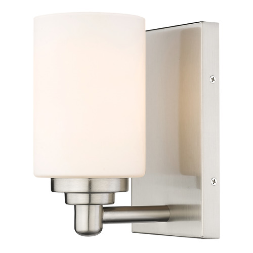 Z-Lite Soledad Brushed Nickel Sconce by Z-Lite 485-1S-BN