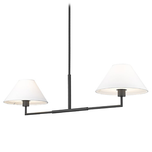 Z-Lite Leila Matte Black Island Light