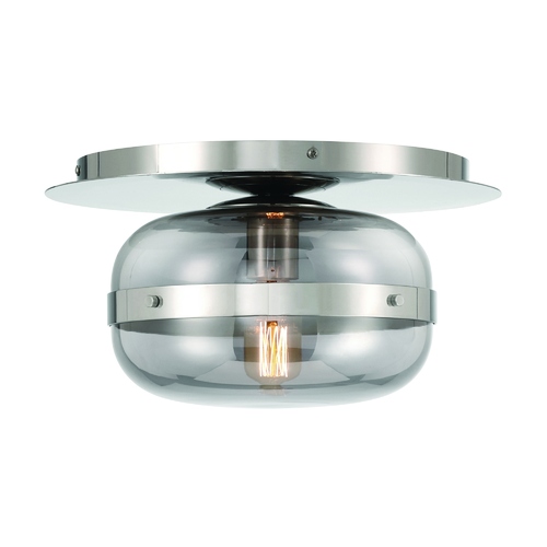 Nottingham 10-Inch Flush Mount in Polished Nickel by Eurofase Lighting