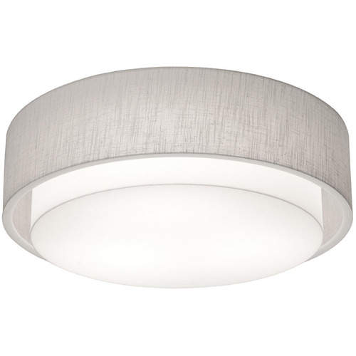 Afx Lighting Sanibel Linen White LED Flushmount Light