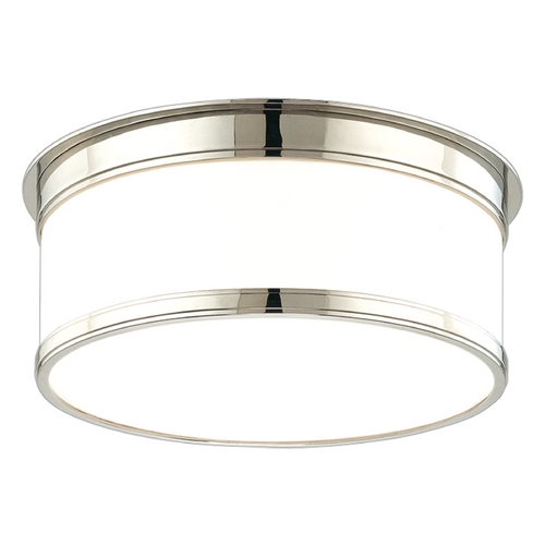 Geneva Flush Mount in Polished Nickel by Hudson Valley Lighting