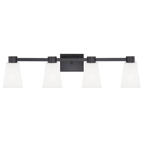 Design Classics Lighting Design Classics Vashon Matte Black Bathroom Light 2104-07 GL1057