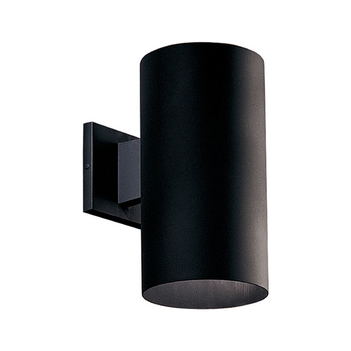 Cylinder Black Outdoor Wall Light by Progress Lighting