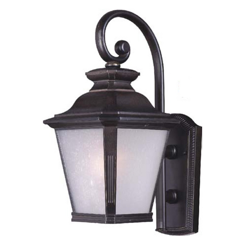 Maxim Lighting Frosted Seeded Glass Outdoor Wall Light Bronze by Maxim Lighting 1125FSBZ