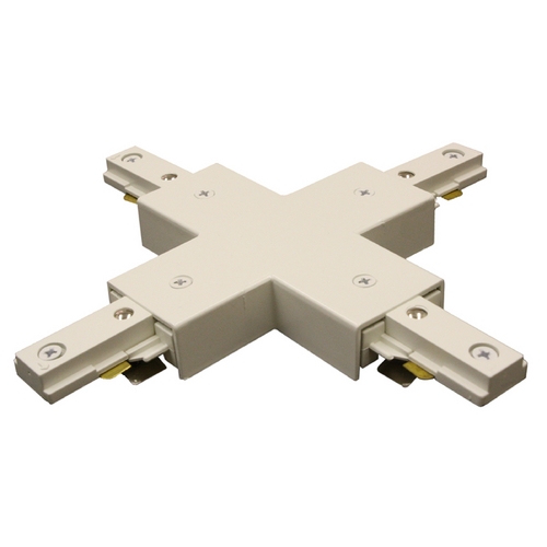 WAC Lighting White J Track X Connector