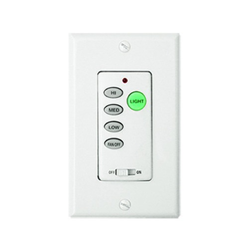 Vaxcel Lighting Three-Speed Fan Wall Control in White by Vaxcel Lighting X-WC3013