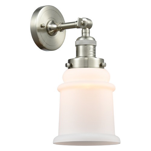 Canton Brushed Satin Nickel Sconce by Innovations Lighting
