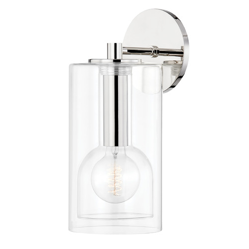 Mitzi Belinda Polished Nickel Single Wall Sconce