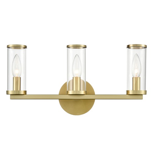 Revolve Natural Brass Bathroom Light by Alora Lighting