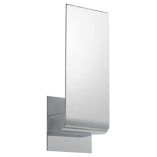 Halo Small LED Wall Sconce in Polished Chrome by Oxygen Lighting