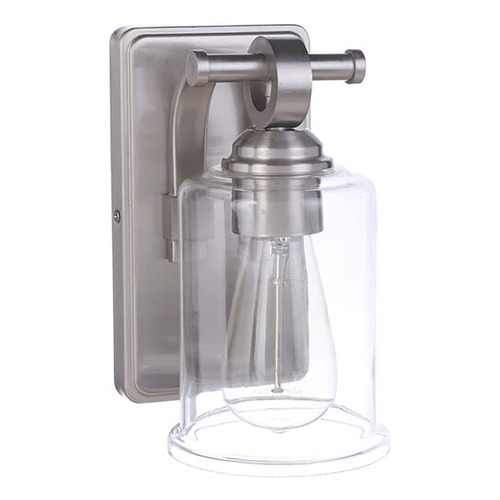 Craftmade Lighting Romero Brushed Polished Nickel Sconce by Craftmade Lighting 56401-BNK