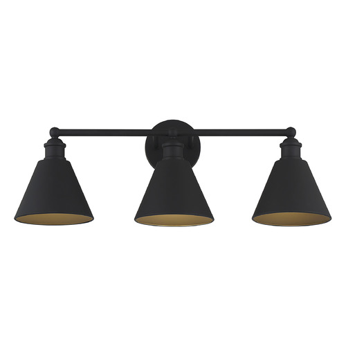 27-Inch Vanity Light in Matte Black by Meridian