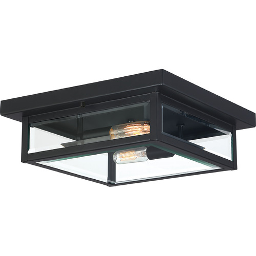 Westover 12-Inch Flush Mount in Earth Black by Quoizel Lighting