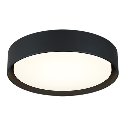 Ezra Matte Black LED Flush Mount by Matteo Lighting