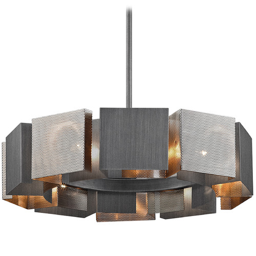 Troy Lighting Troy Lighting Impression Graphite & Burnished Nickel Pendant Light F6045-GRA/BN