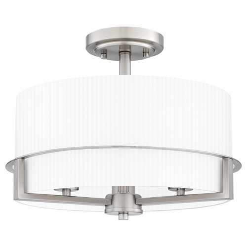 Quoizel Lighting Seymour Brushed Nickel Semi-Flushmount Light
