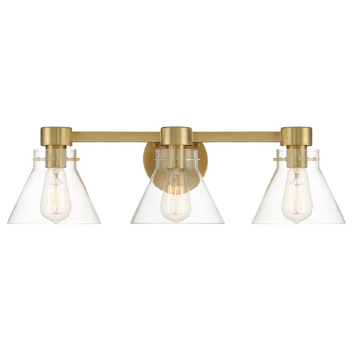 Designers Fountain Lighting Designers Fountain Willow Creek Brushed Gold Bathroom Light D204M-3B-BG