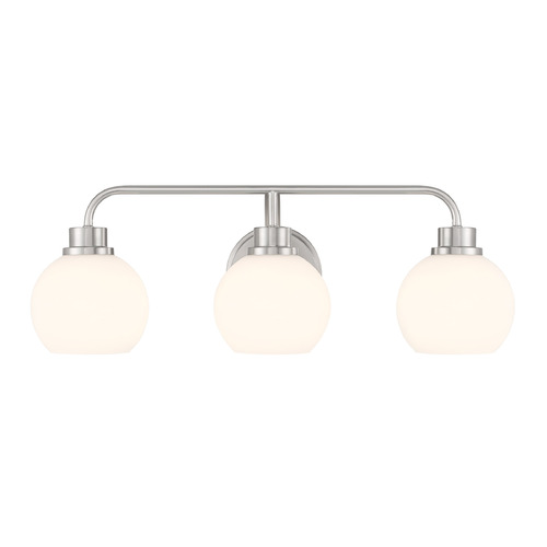 Meridian Brushed Nickel Bathroom Light