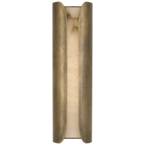 Armise 18-Inch LED Sconce in Mottled Brass by Visual Comfort Signature
