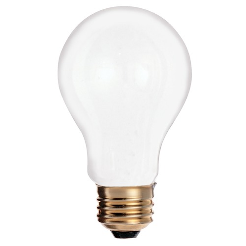 Satco Lighting Incandescent A19 Light Bulb Medium Base 2700K 130V by Satco S3950