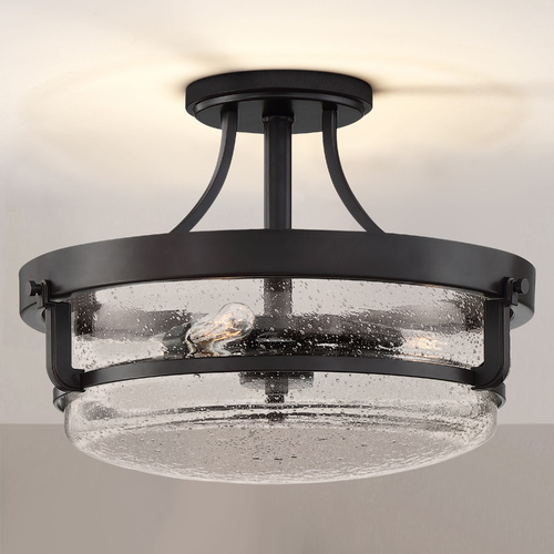 Quoizel Lighting Outpost Palladian Bronze Semi-Flush by Quoizel Lighting QF3515PN