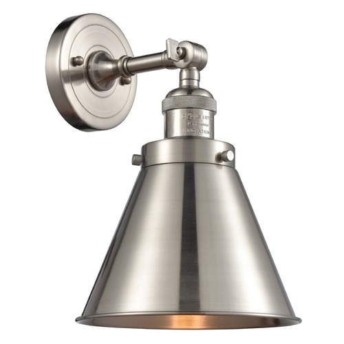 Innovations Lighting Innovations Lighting Appalachian Brushed Satin Nickel Sconce 203-SN-M13-SN