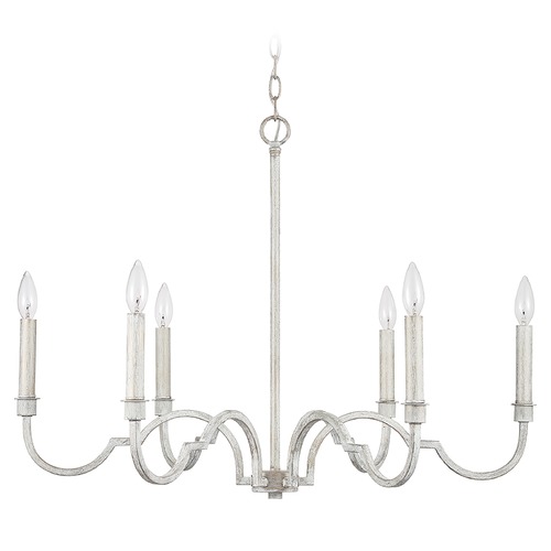 Capital Lighting Demi 32-Inch Chandelier in Winter White by Capital Lighting 438561WW