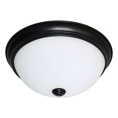 Mahogany Bronze LED Flush Mount by Satco Lighting