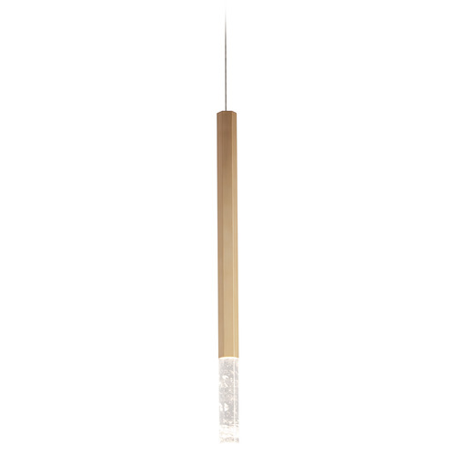 Diaphane 23.75-Inch LED Mini Pendant in Gold by ET2 Lighting