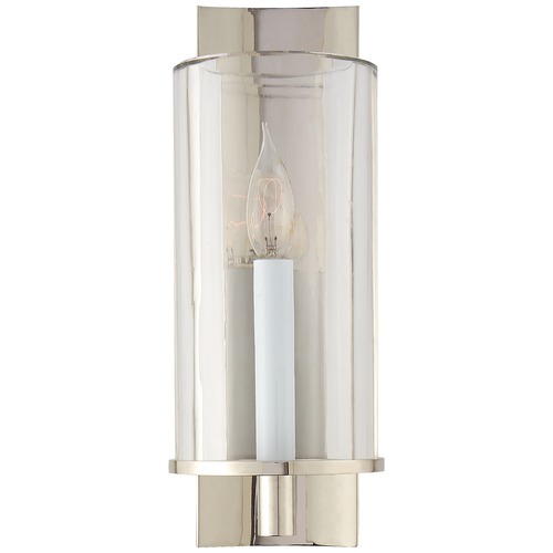 Visual Comfort Signature Collection Deauville Single Sconce in Polished Nickel by Visual Comfort Signature ARN2010PNCG