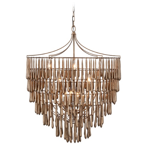 Julie Neill Vacarro Chandelier in Bronze Leaf by Visual Comfort Signature