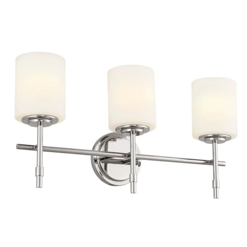 Ali 3-Light Bath Light in Polished Nickel by Kichler Lighting