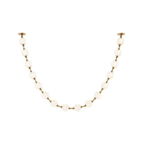 Marni 115-Inch Pendant in Natural Brass by Alora Lighting