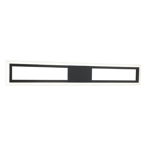 Matteo Lighting Valance Matte Black LED Vertical Bathroom Light