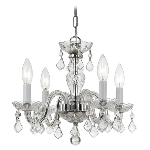 Crystorama Lighting Crystorama Lighting Traditional Crystal Polished Chrome Crystal Chandelier 1064-CH-CL-I