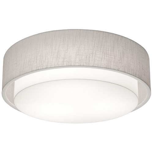 Afx Lighting Sanibel Linen White LED Flushmount Light