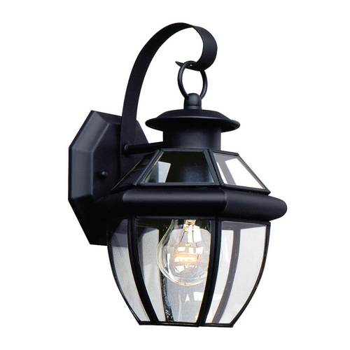 Generation Lighting Lancaster Outdoor Wall Light in Black by Generation Lighting 8037-12