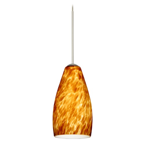 Besa Lighting Karli Satin Nickel LED Mini-Pendant Light