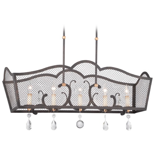 Cortona French Bronze with Gold Highlight Linear Light by Metropolitan Lighting