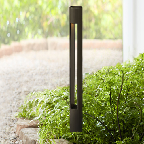 Atlantis 20-Inch Round Small Bollard in Bronze by Hinkley Lighting