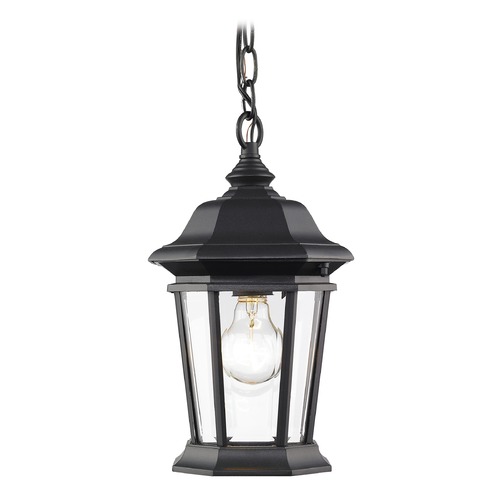 Z-Lite Melbourne Black Outdoor Hanging Light by Z-Lite 540CHM-BK