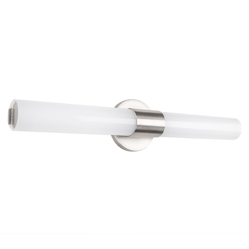 Turbo Brushed Nickel LED Vertical Bathroom Light by WAC Lighting