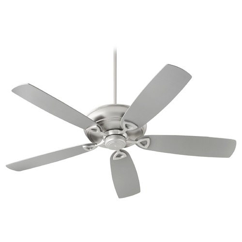 Quorum Lighting Alto Satin Nickel Ceiling Fan Without Light by Quorum Lighting 40625-65