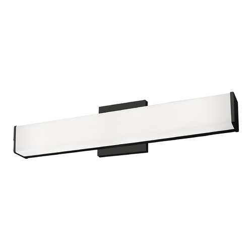 Modern Black LED Bathroom Light with White Shade 3000K 1066LM by Kuzco Lighting
